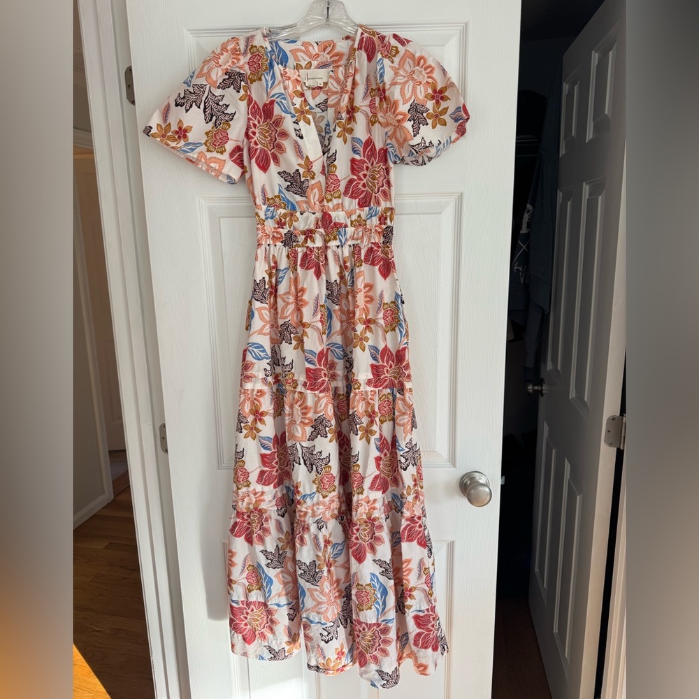 Anthropologie Floral Somerset Maxi Dress